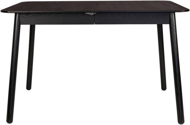 Zuiver Uitschuifbare Eettafel Glimps Essenhout 120-162 x 80cm Zwart - Foto 4