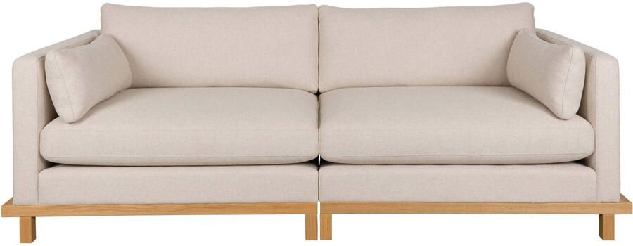 Zuiver Blossom 3-zitsbank Eiken Zand Crème - Foto 3