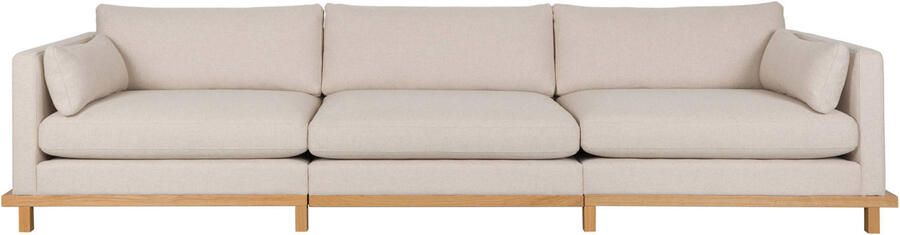 Zuiver Blossom 4 5-zitsbank Eiken Zand Crème - Foto 4