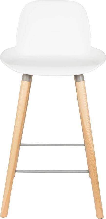 Zuiver Albert Kuip Barkrukken rugleuning 65 cm Wit Set van 2 - Foto 4
