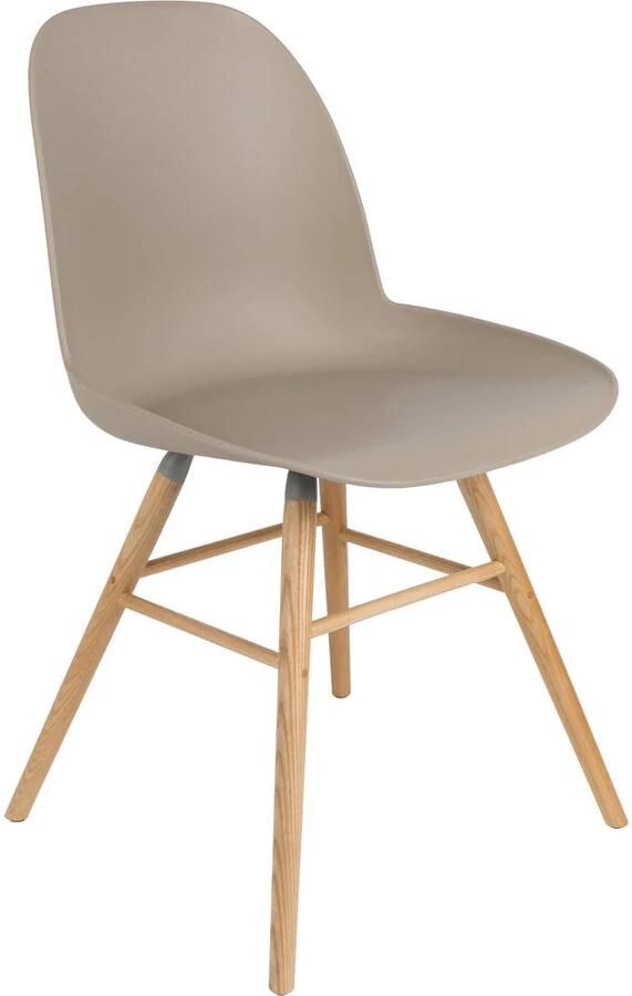 Zuiver Albert Kuip Eetkamerstoelen Taupe Set van 2 - Foto 3