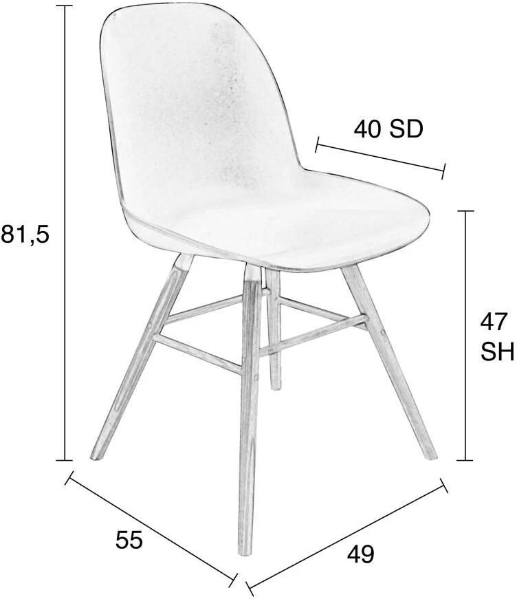 Zuiver Albert Kuip Eetkamerstoelen Groen Set van 2 - Foto 5