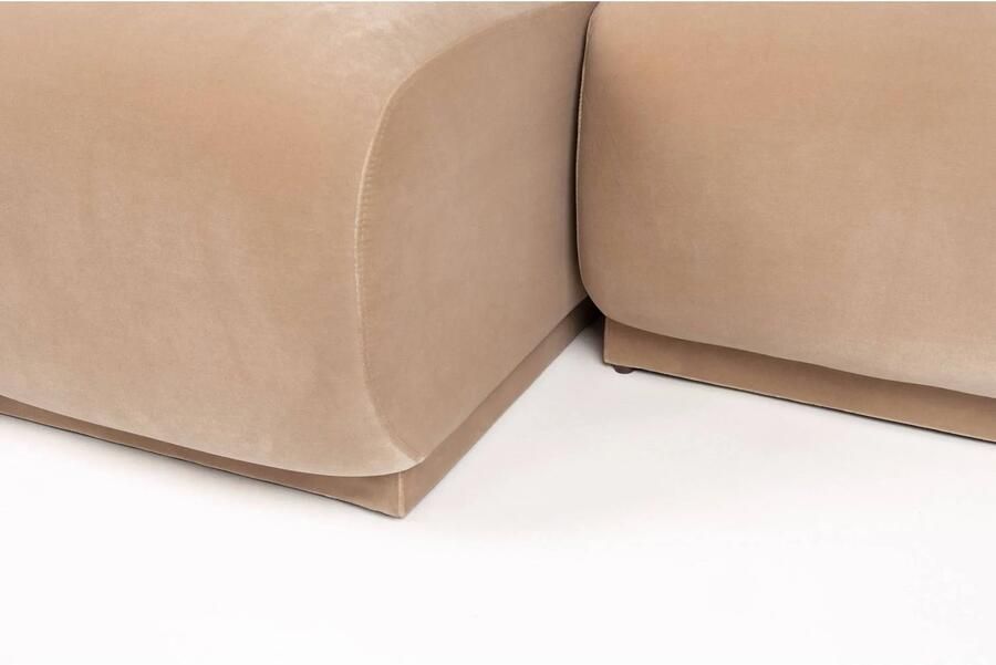 Zuiver Hazel 4-Zitsbank Links Beige - Foto 4