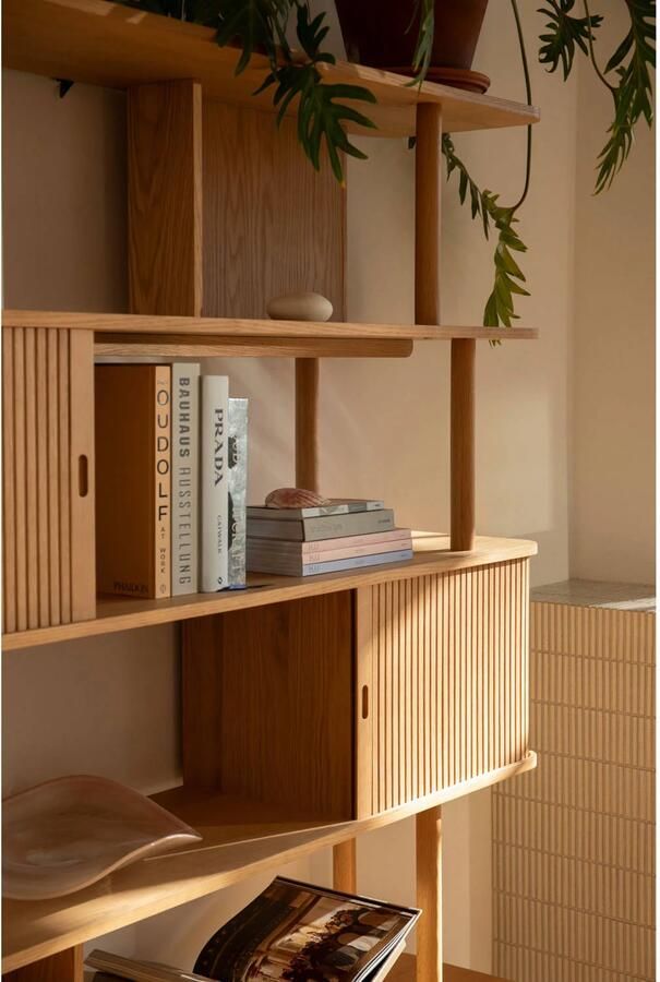 Zuiver Barbier Boekenkast Wandkast Naturel - Foto 3
