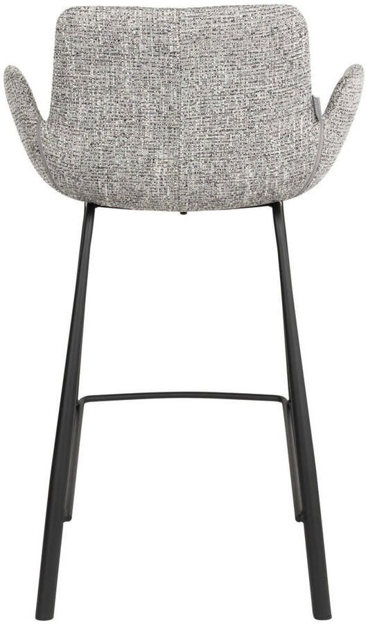 Zuiver Brit Barkrukken rugleuning 67 5 cm Grijs Set van 2 - Foto 3
