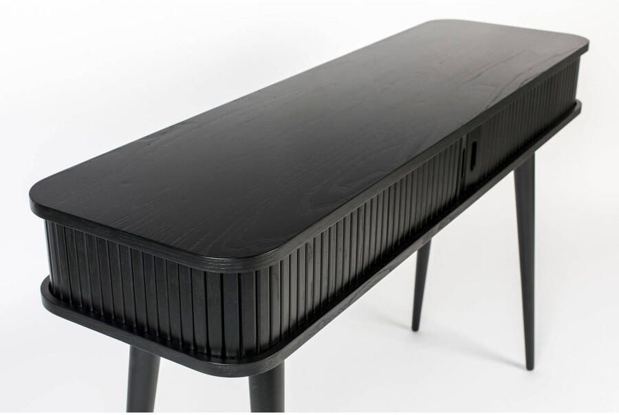 Zuiver Barbier Consoletafel Wandtafel Hout Zwart - Foto 3