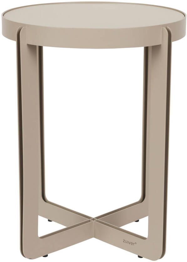 Zuiver Centre Bijzettafel Rond 42.50 cm Beige - Foto 2