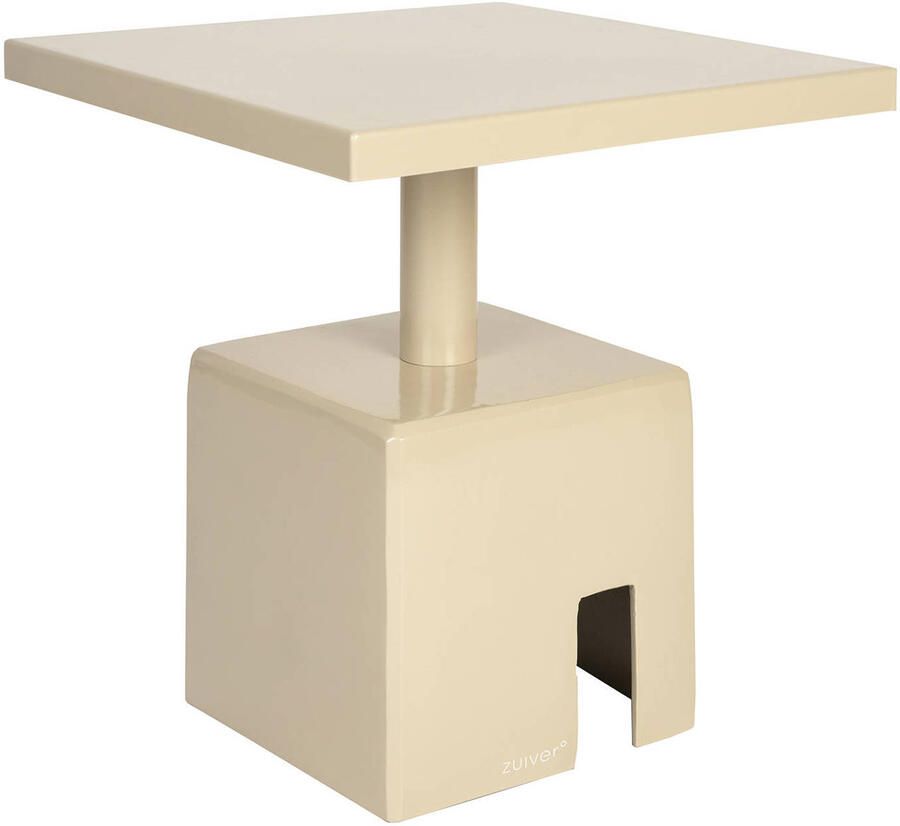 Zuiver Chubby Bijzettafel Vierkant 40x40 cm Beige