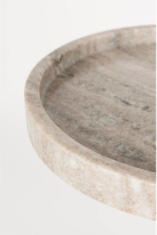 Zuiver Cocktail Bijzettafel Rond 25 cm Marmer Grijs