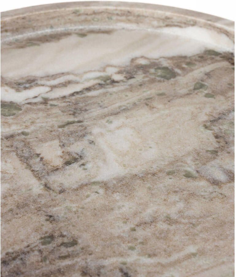 Zuiver Cosmopolitan Bijzettafel Rond 40 cm Marmer Bruin - Foto 2