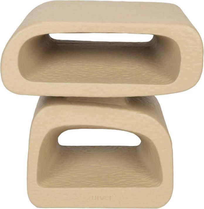 Zuiver Bijzettafel Eddy Resin 43 x 35cm Beige - Foto 3