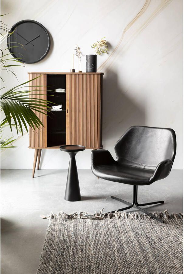 Zuiver Floss Bijzettafel Rond 28 cm Zwart - Foto 3