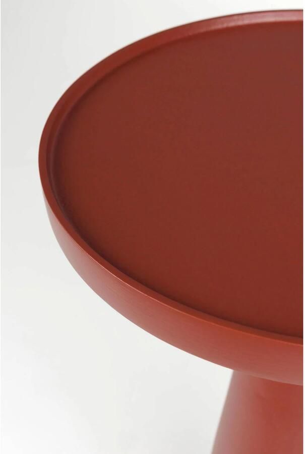 Zuiver Floss Bijzettafel Rond 28 cm Marsala Rood