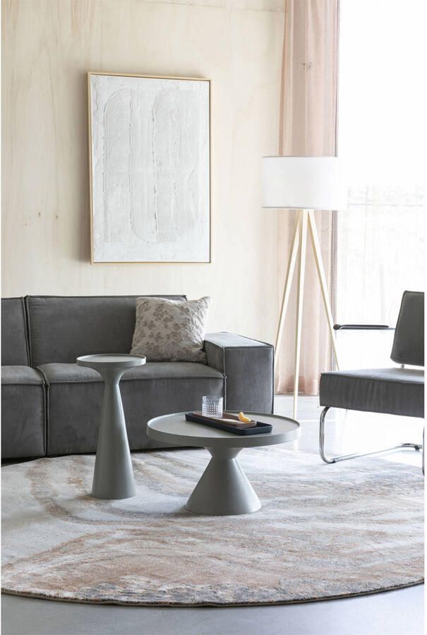 Zuiver Floss Bijzettafel Rond 28 cm Grijs
