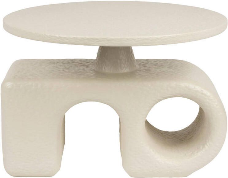 Zuiver Bijzettafel Hermit Resin 58cm Beige - Foto 3