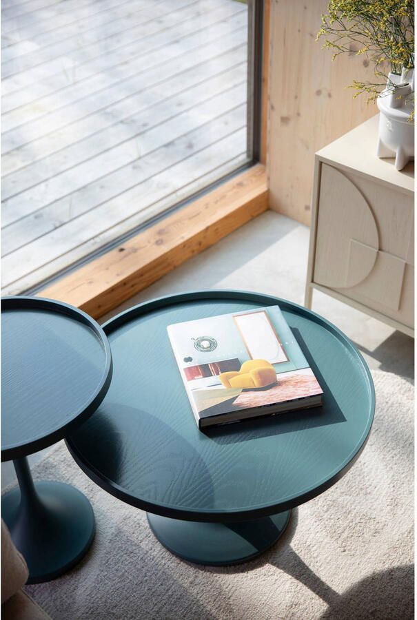 Zuiver Jason Bijzettafel Rond 46 cm Beige