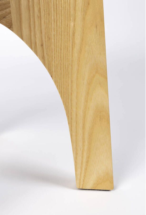 Zuiver Ronde Bijzettafel Kobe Essenhout en glas 45cm - Foto 5