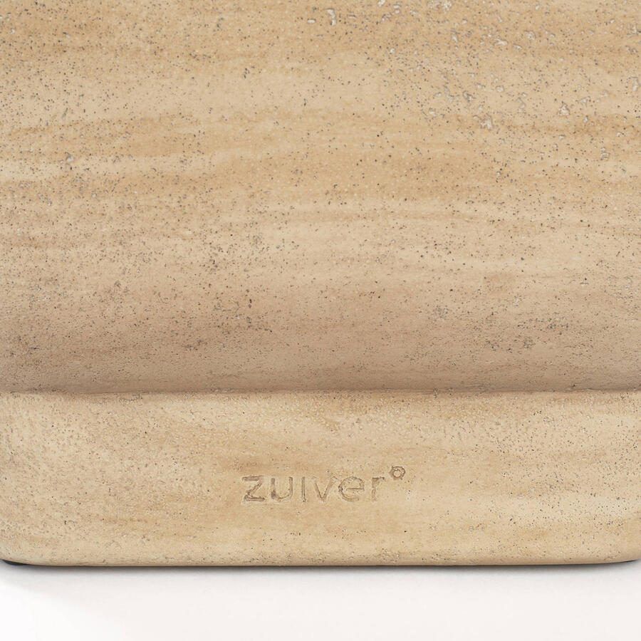 Zuiver Vierkante Bijzettafel Noble Travertinlook 45 x 45cm Beige - Foto 3