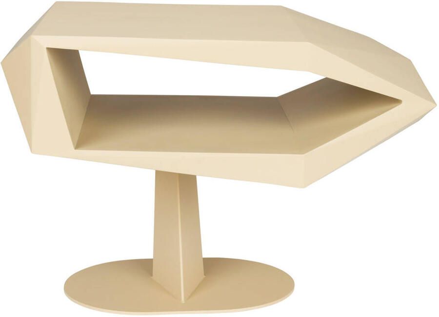 Zuiver Bijzettafel North Resin en staal 60 x 40cm Beige - Foto 3