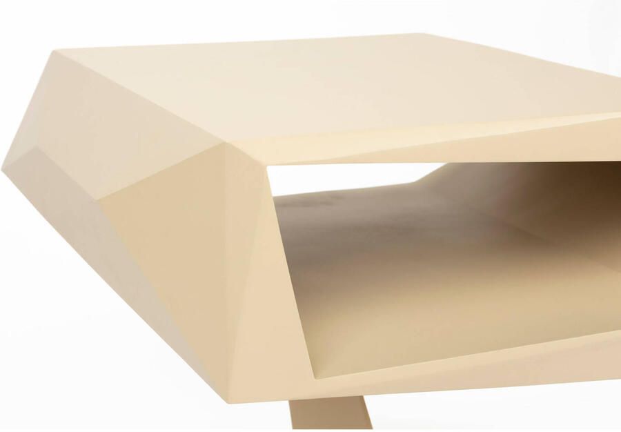 Zuiver Bijzettafel North Resin en staal 60 x 40cm Beige