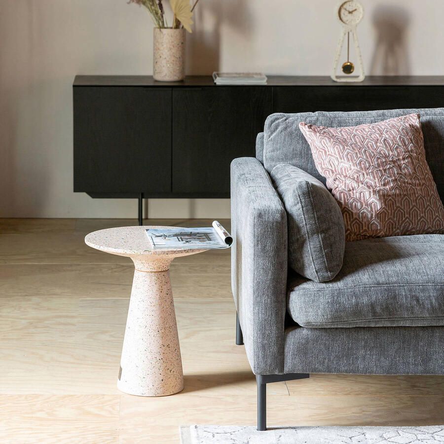 Zuiver Victoria Bijzettafel Rond 41 cm Terrazzo Roze - Foto 2