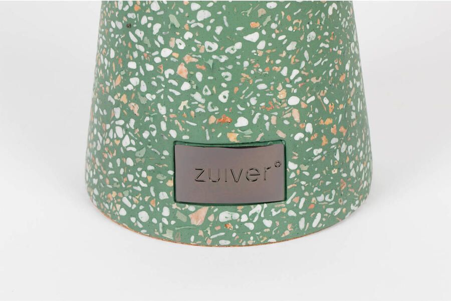 Zuiver Victoria Bijzettafel Rond 41 cm Terrazzo Groen - Foto 2