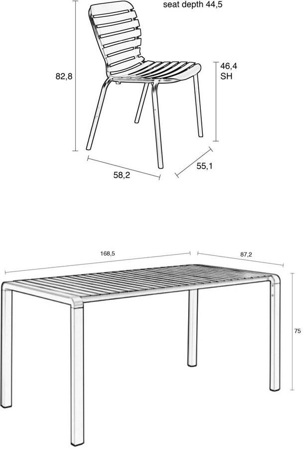 Zuiver diningset Vondel zwart - Foto 2