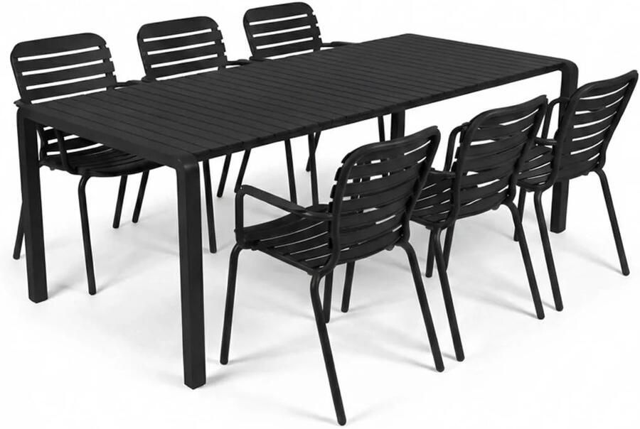 Zuiver diningset Vondel zwart