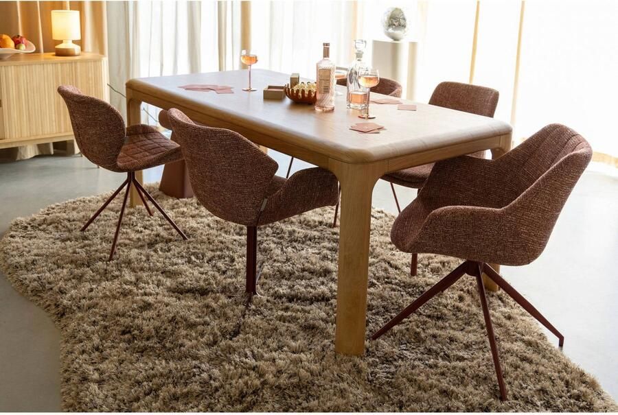 Zuiver Doulton Eetkamerstoelen met Armleuningen Terra Rood Set van 2 - Foto 3