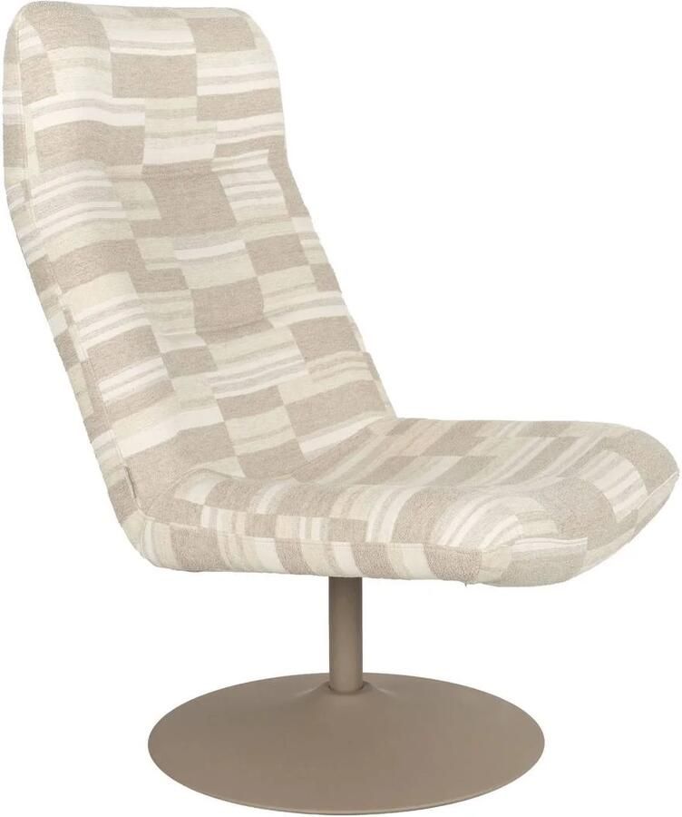 Zuiver draaibare fauteuil Ume Deco beige
