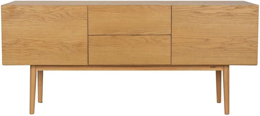 Zuiver High On Wood Dressoir Eiken 2 lades 2 deuren Beige - Foto 2