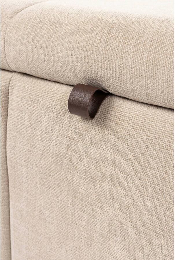 Zuiver eetkamerbank Puffy 120 cm beige - Foto 4