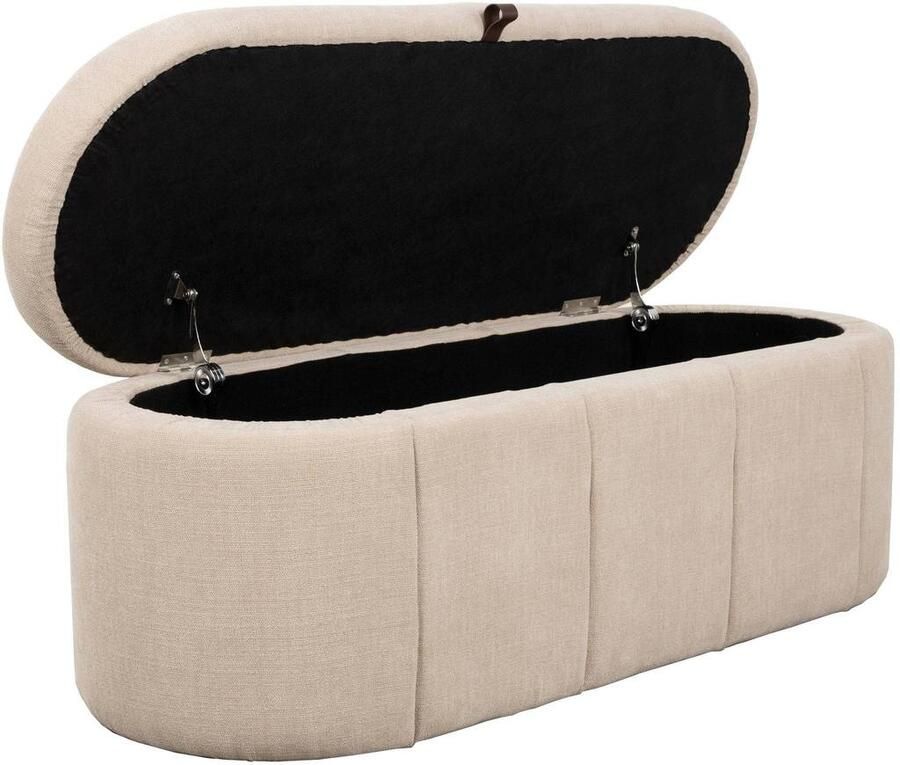 Zuiver eetkamerbank Puffy 120 cm beige - Foto 3