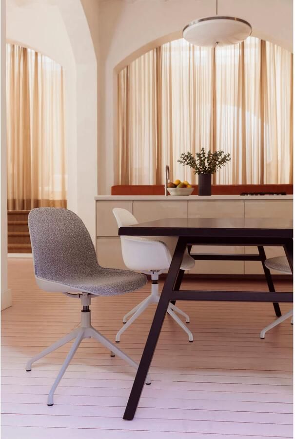 Zuiver Albert Kuip Swivel Eetkamerstoelen Taupe Set van 2 - Foto 4