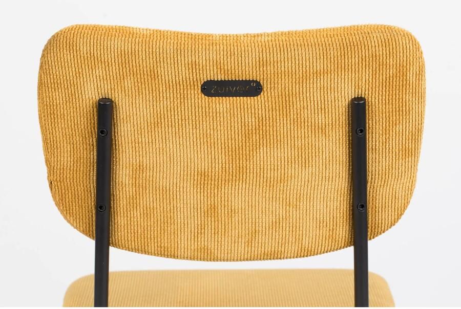 Zuiver Benson Eetkamerstoelen Oker Set van 2 Geel - Foto 4