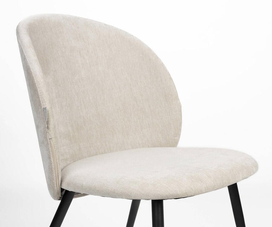 Zuiver Cozy Eetkamerstoelen Beige Set van 2 - Foto 2