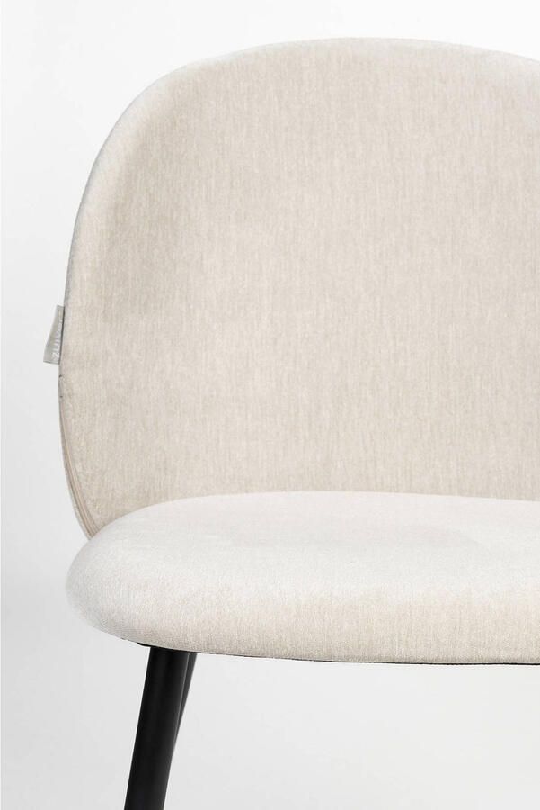 Zuiver Cozy Eetkamerstoelen Beige Set van 2 - Foto 3