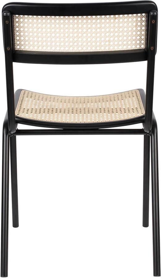 Zuiver Jort Eetkamerstoelen Naturel Zwart Set van 2 - Foto 5