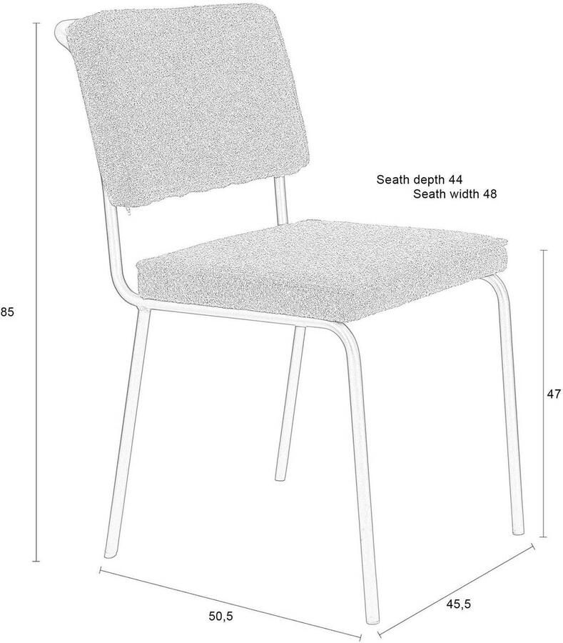 Zuiver Buddy Eetkamerstoelen Groen Set van 2 - Foto 2