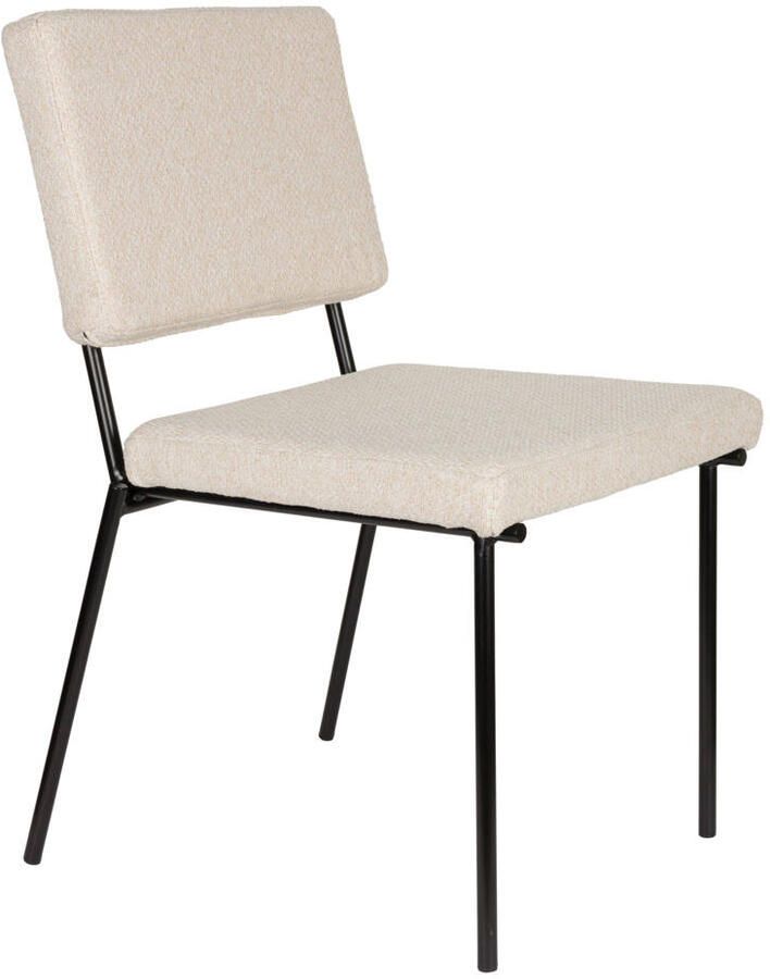 Zuiver Fellow Eetkamerstoelen Off-White Set van 2 Grijs - Foto 3
