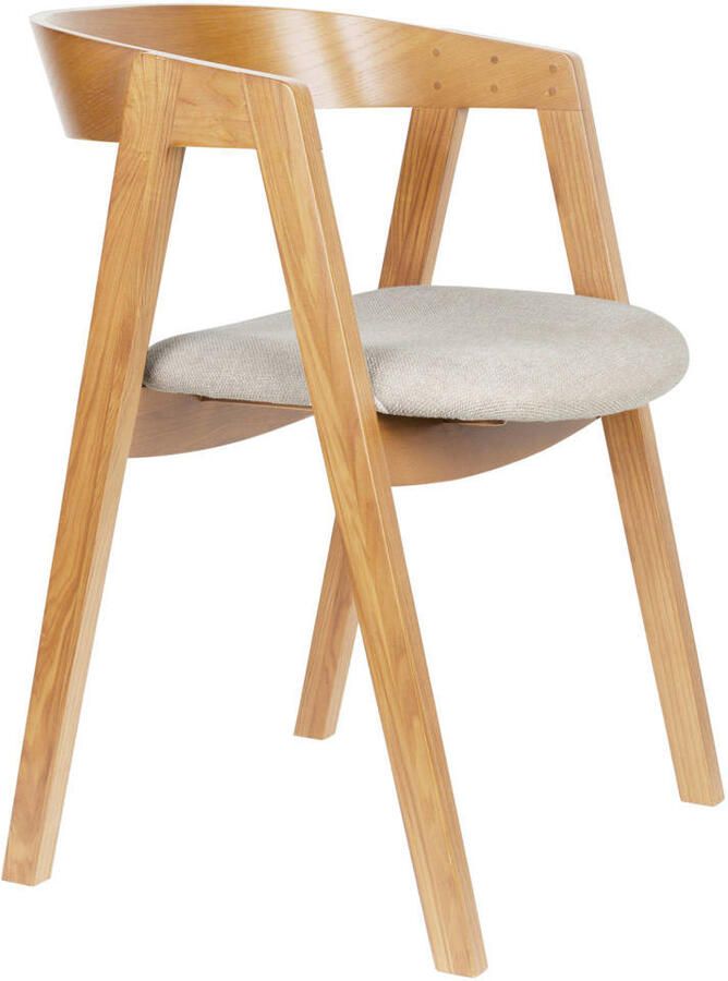 Zuiver Mads Eetkamerstoel Naturel Set van 2 - Foto 4