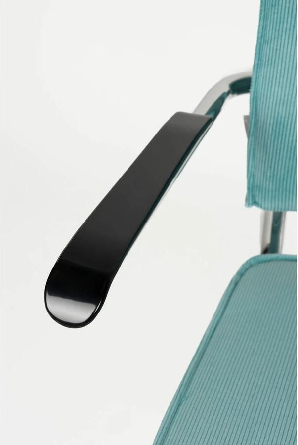 Zuiver Ridge Rib Eetkamerstoelen Met Armleuning Blauw Set van 2 - Foto 6