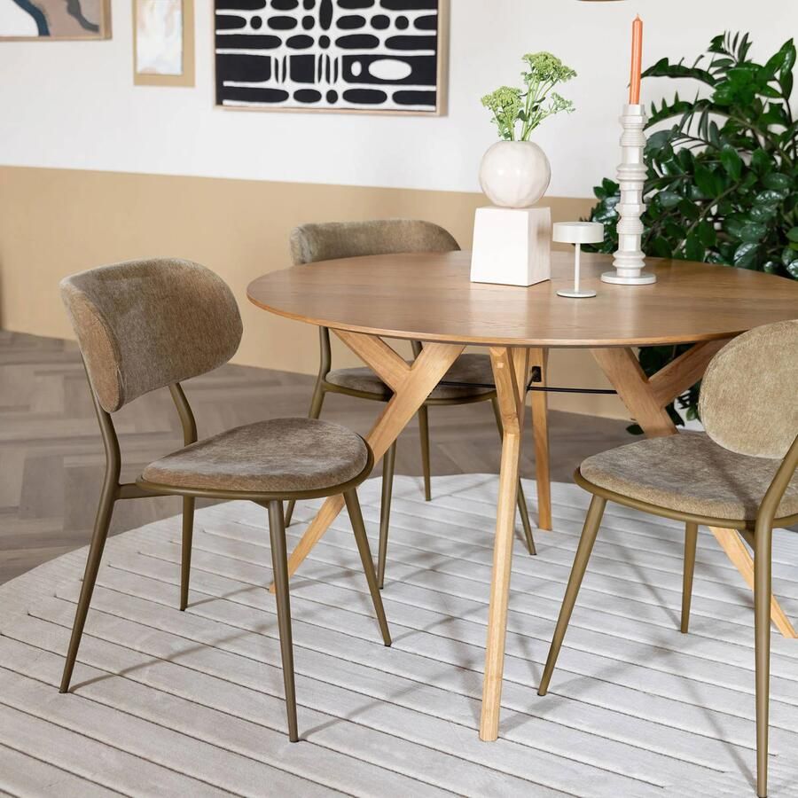 Zuiver IJver Eettafel Rond 120 cm Hout Naturel - Foto 3