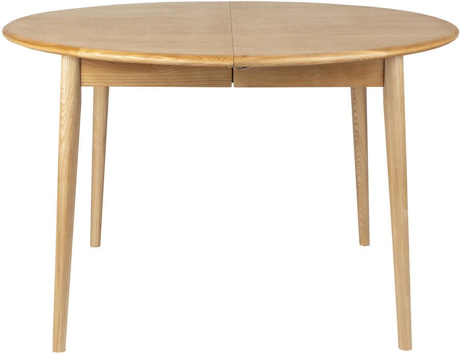 Zuiver Uitschuifbare Ronde Eettafel Twist Eiken 120-160 x 120cm Naturel - Foto 3