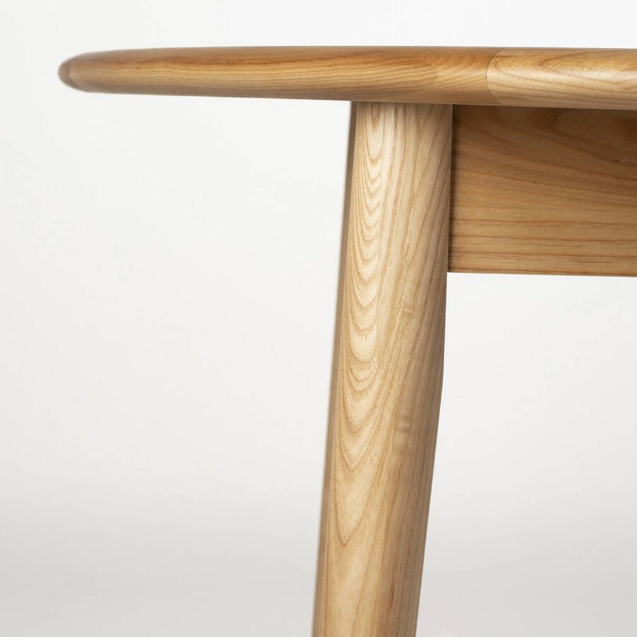 Zuiver Uitschuifbare Ronde Eettafel Twist Eiken 120-160 x 120cm Naturel - Foto 2