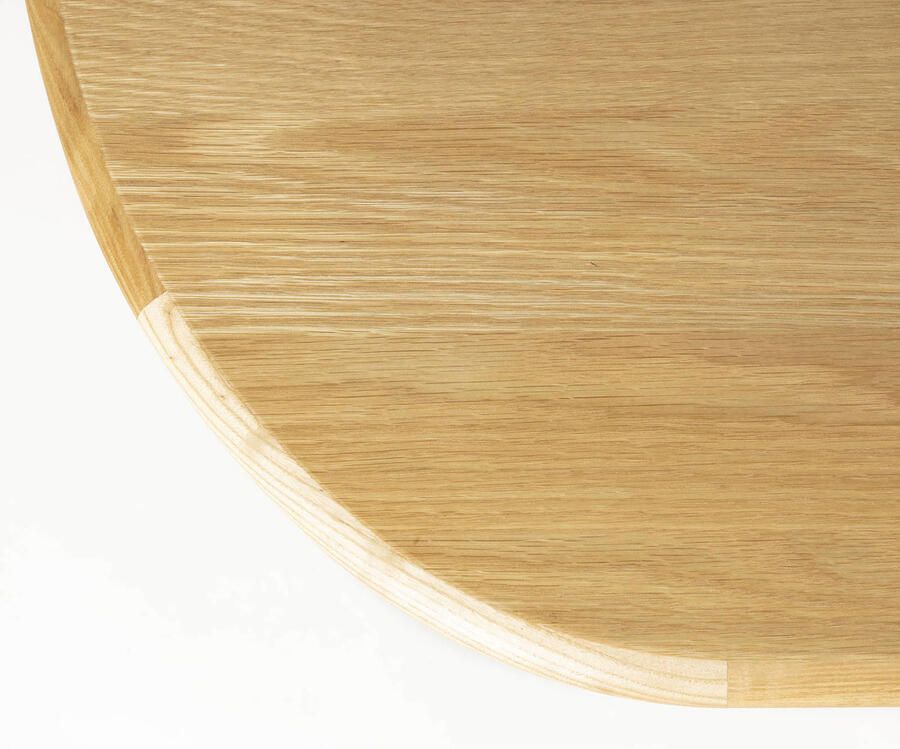 Zuiver Uitschuifbare Ovale Eettafel Twist Eiken 185-240 x 90cm Naturel