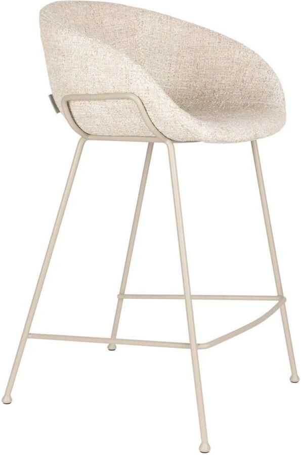 Zuiver Feston Barkrukken 65 cm Beige Set van 2 - Foto 3