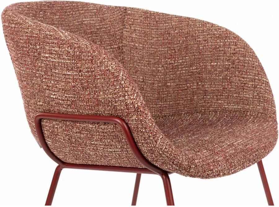 Zuiver Feston Eetkamerstoelen Met Armleuningen Terra Rood Set van 2 - Foto 2