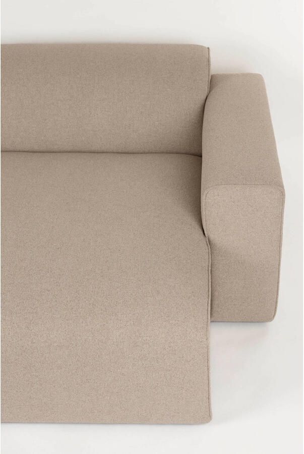 Zuiver Sofa Milka 4 5-zitsbank Chaise longue Rechts Cappuccino Beige