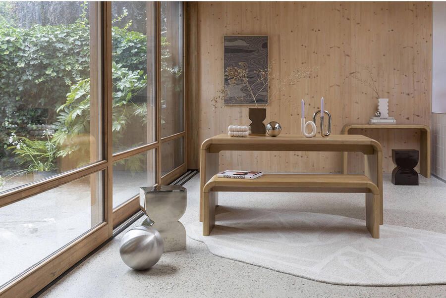 Zuiver Cones Krukje Bijzettafeltje Shiny Brown Bruin} - Foto 4